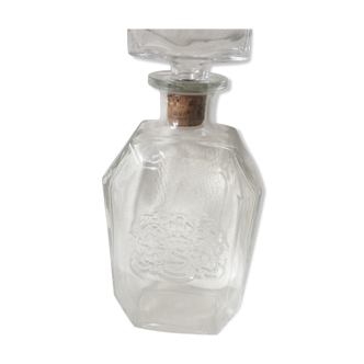 Glass bottle with coat of arms