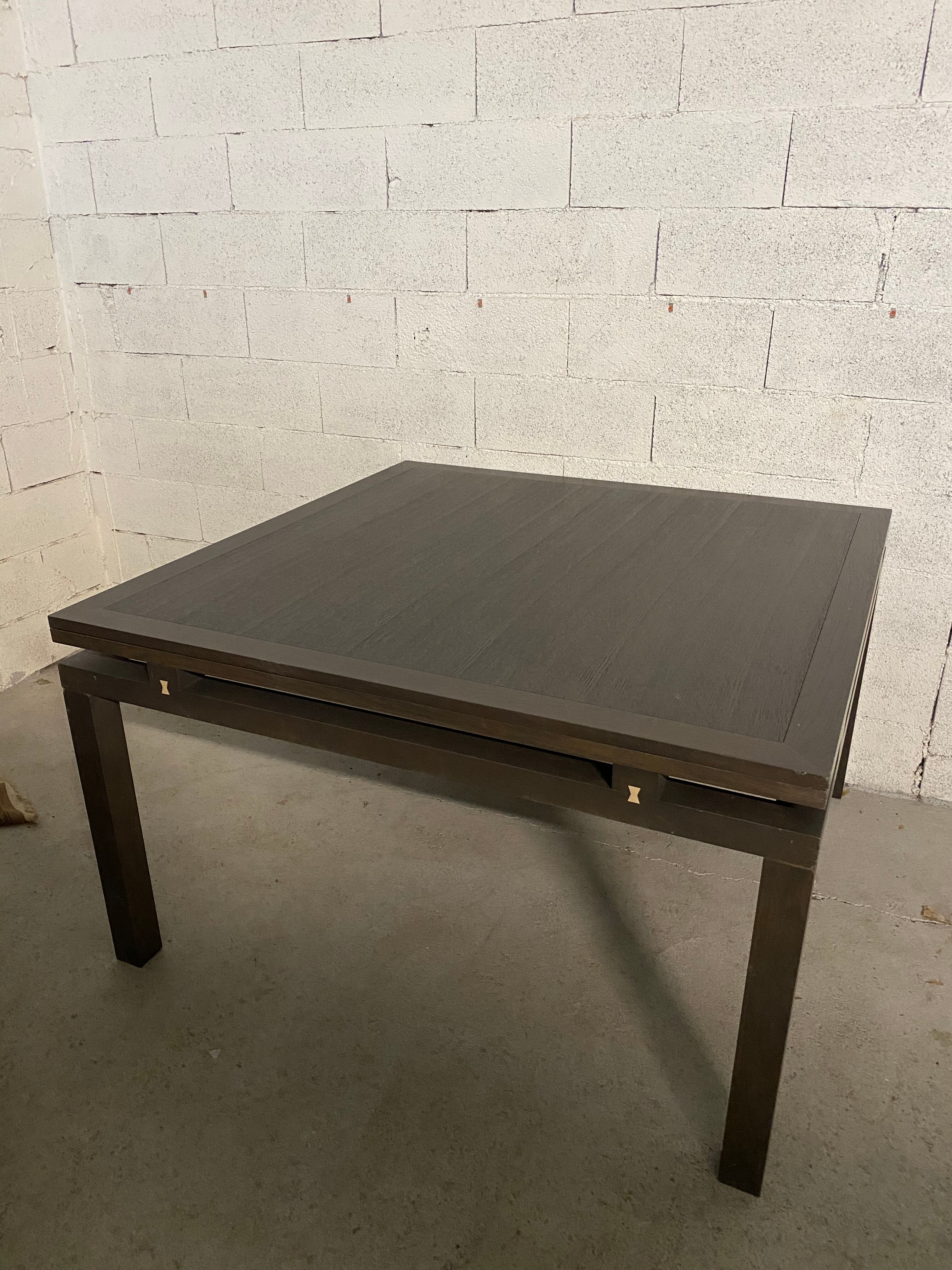Square dining table Roset wenge line 130/130cm
