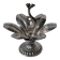 Caviar service flower of Poseidon in silver-plated metal Christofle finial