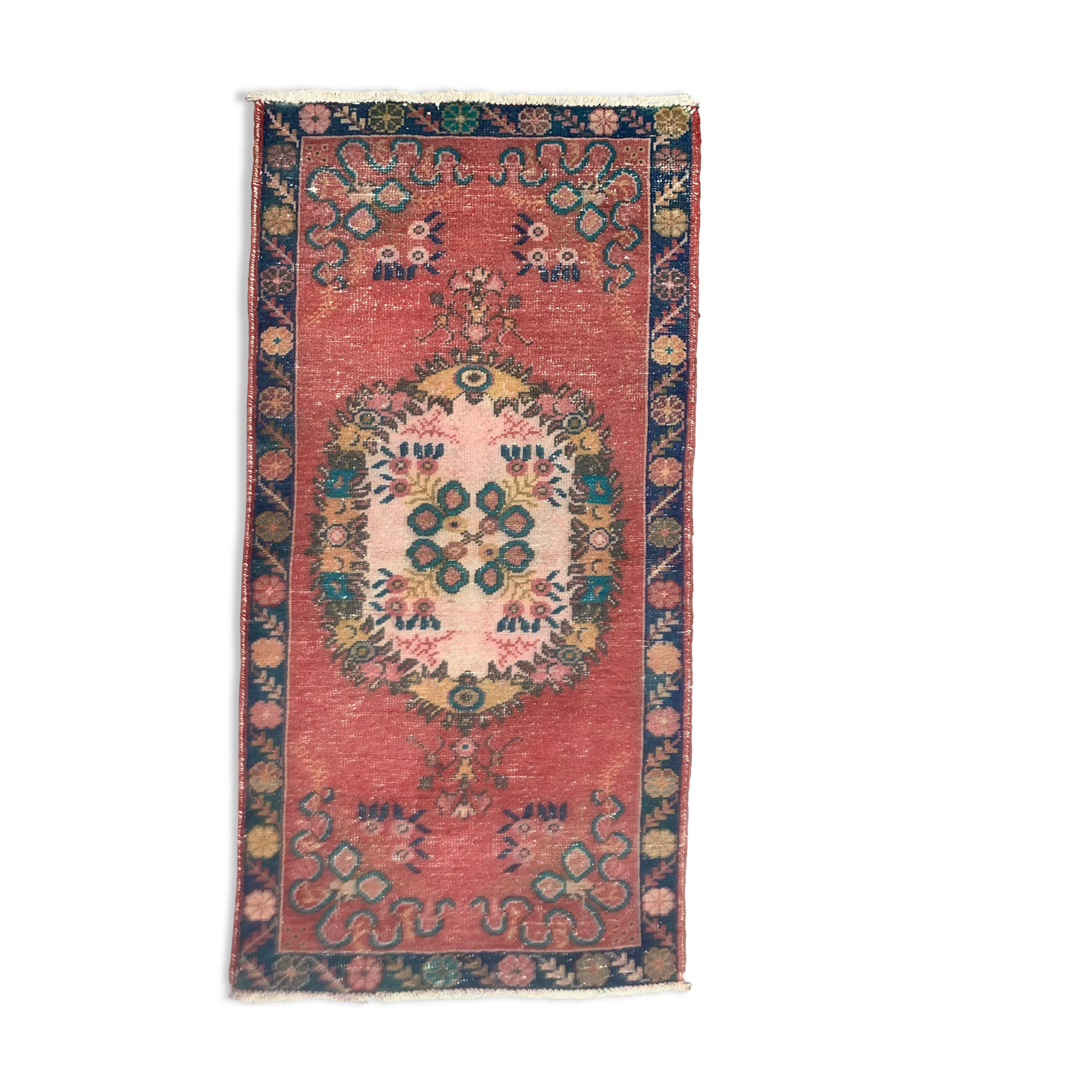 Vintage turkish oushak rug 160x89 cm carpet
