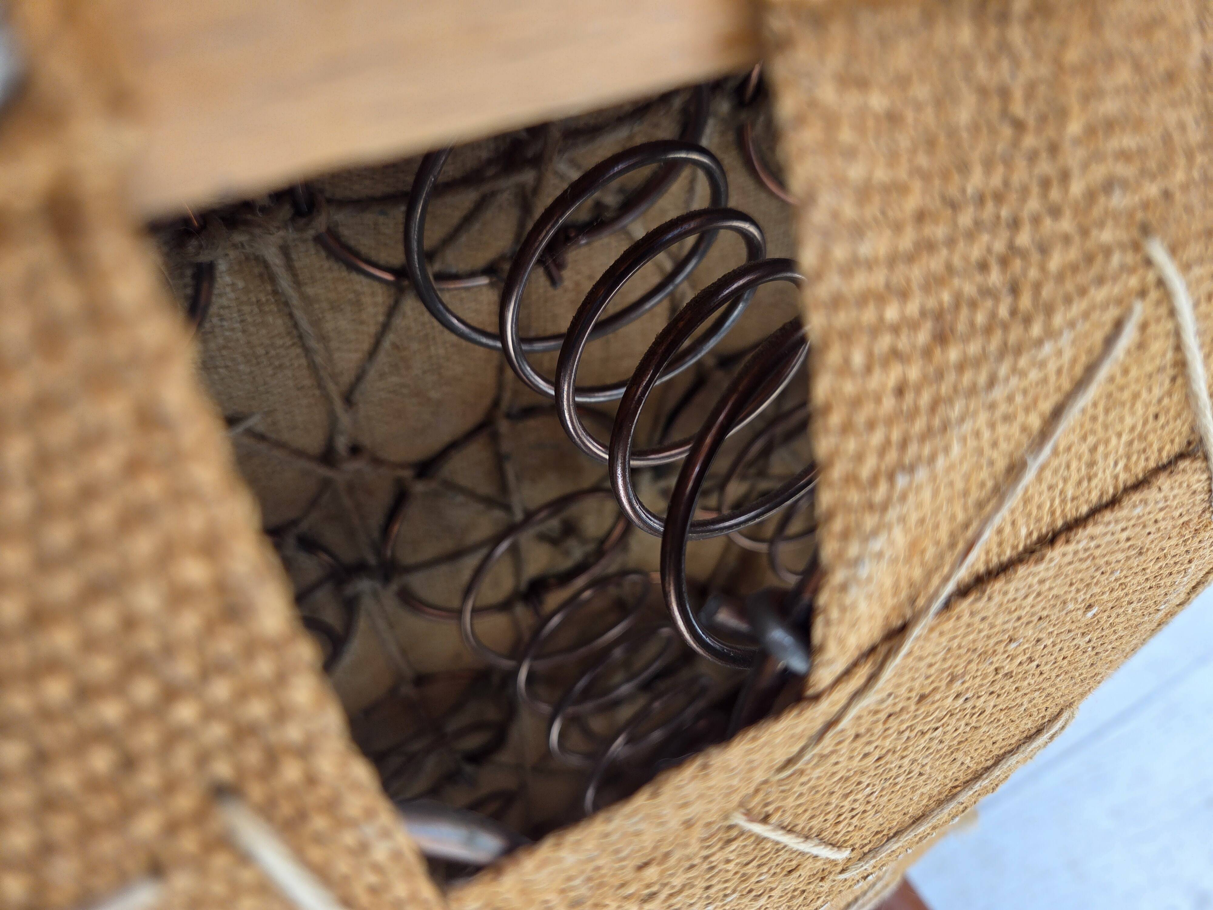 1960s, Danish armchair, green furniture wool, teak wood.