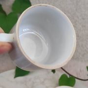 Tasse a café fleurs en porcelaine