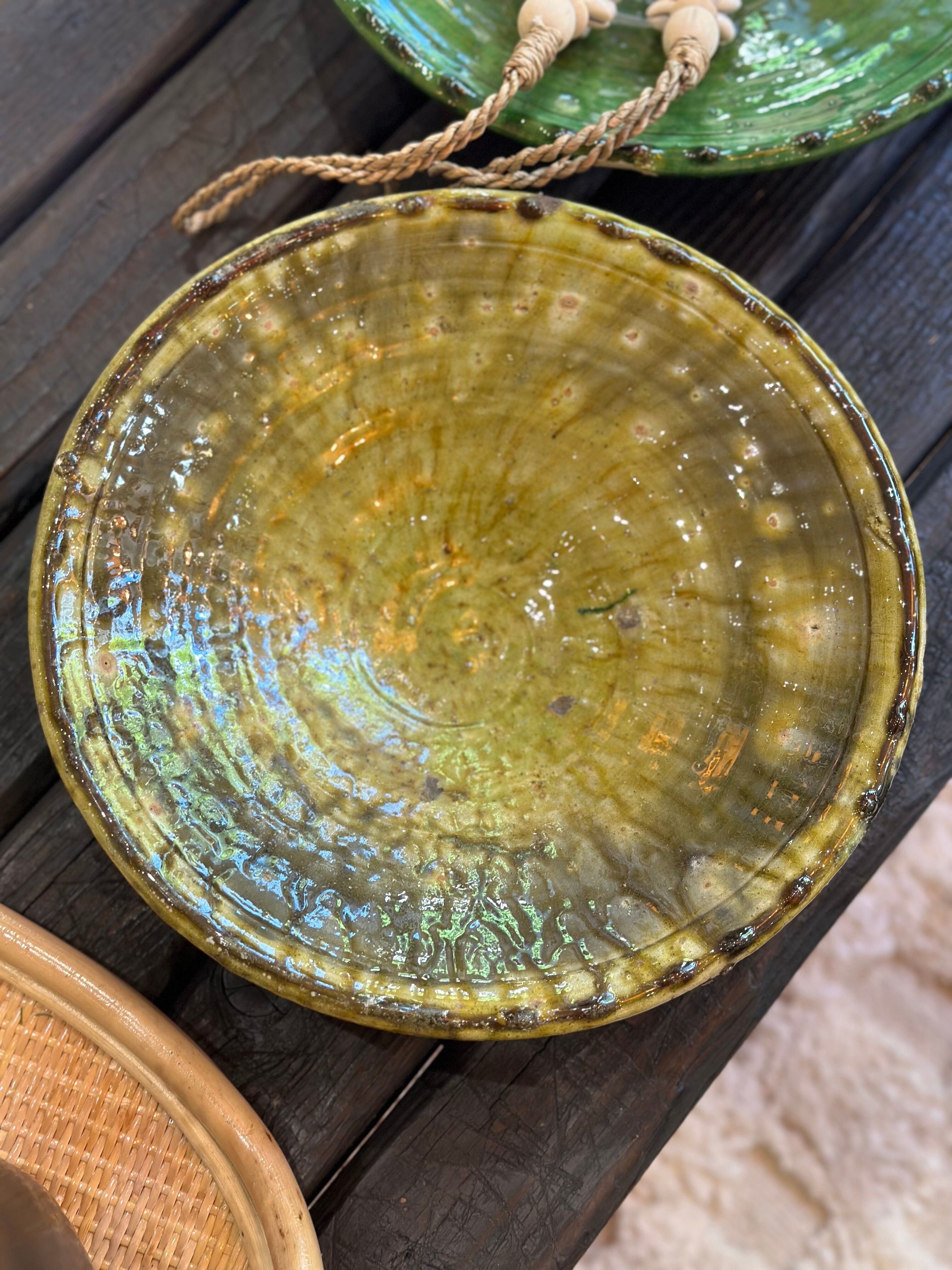 Fruit plate Tamegroute in glazed ceramic