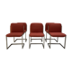 Ensemble de 6 chaises chromées de l’ère spatiale