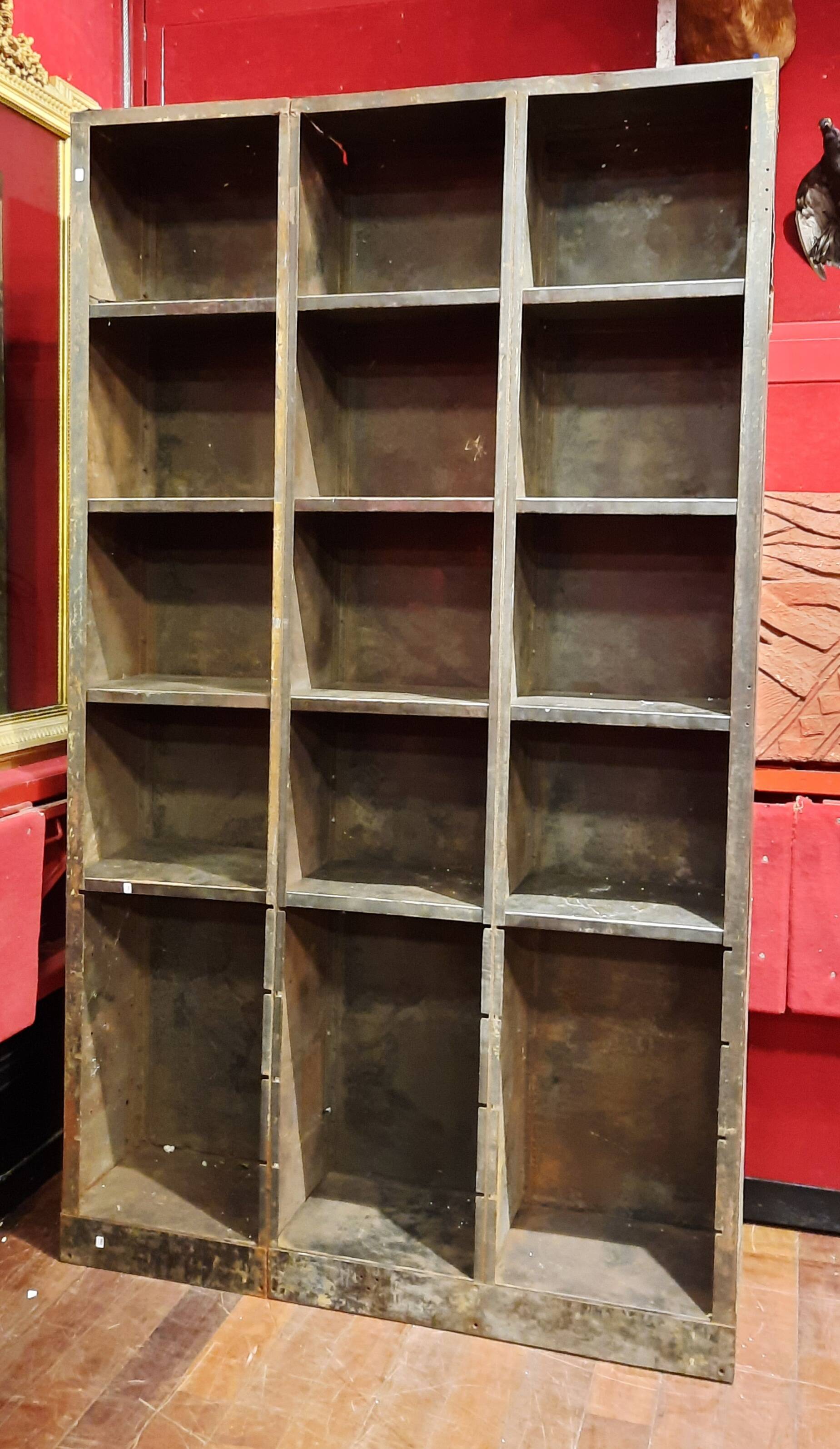 Industrial furniture with steel locker