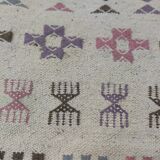 Berber carpet handmade in natural wool