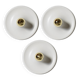 3 Italian Disc Flush Mounts From Targetti Sankey, 1970s