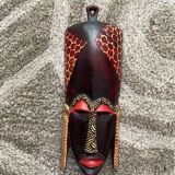 African wooden wall mask