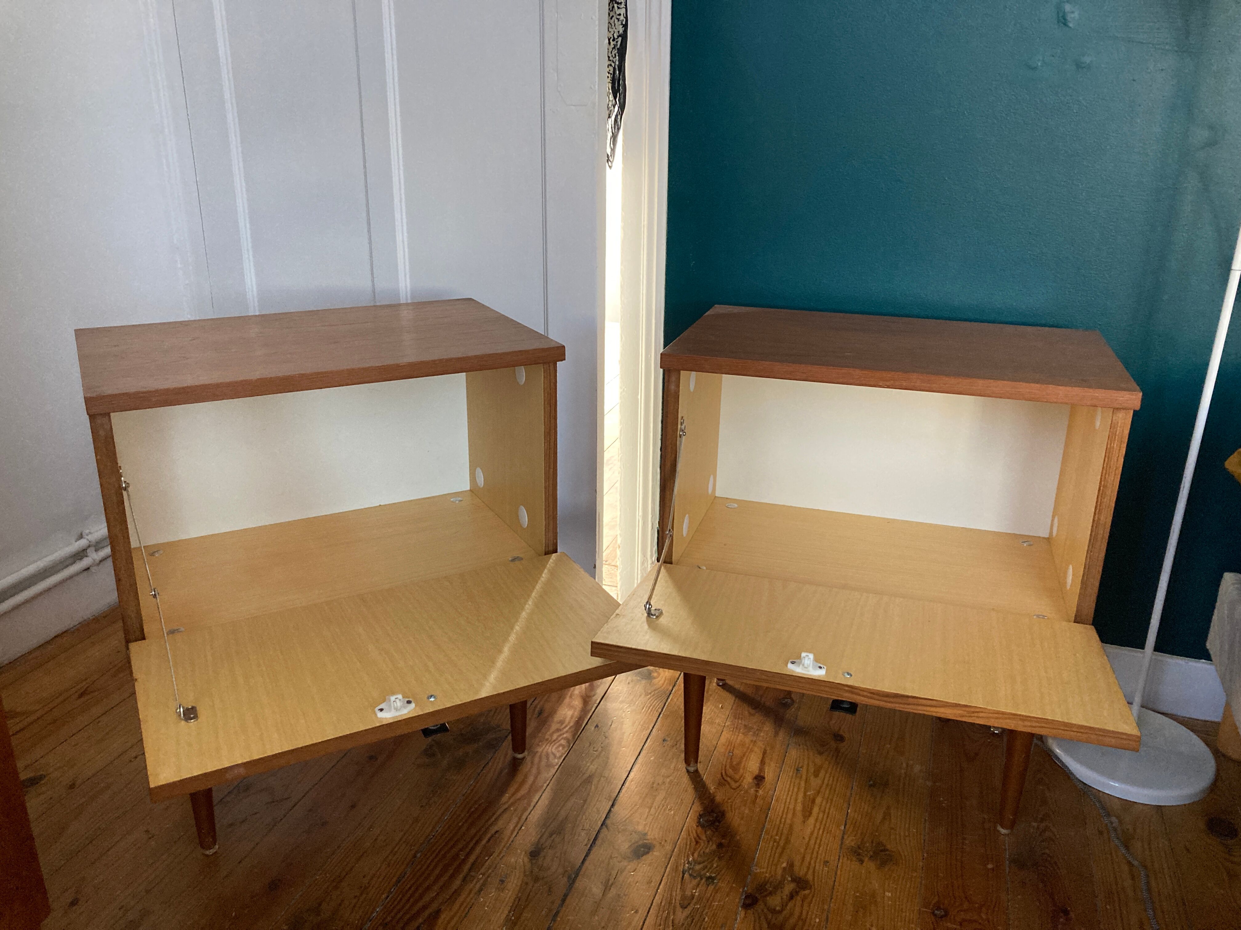Set of 2 bedside tables, 1960