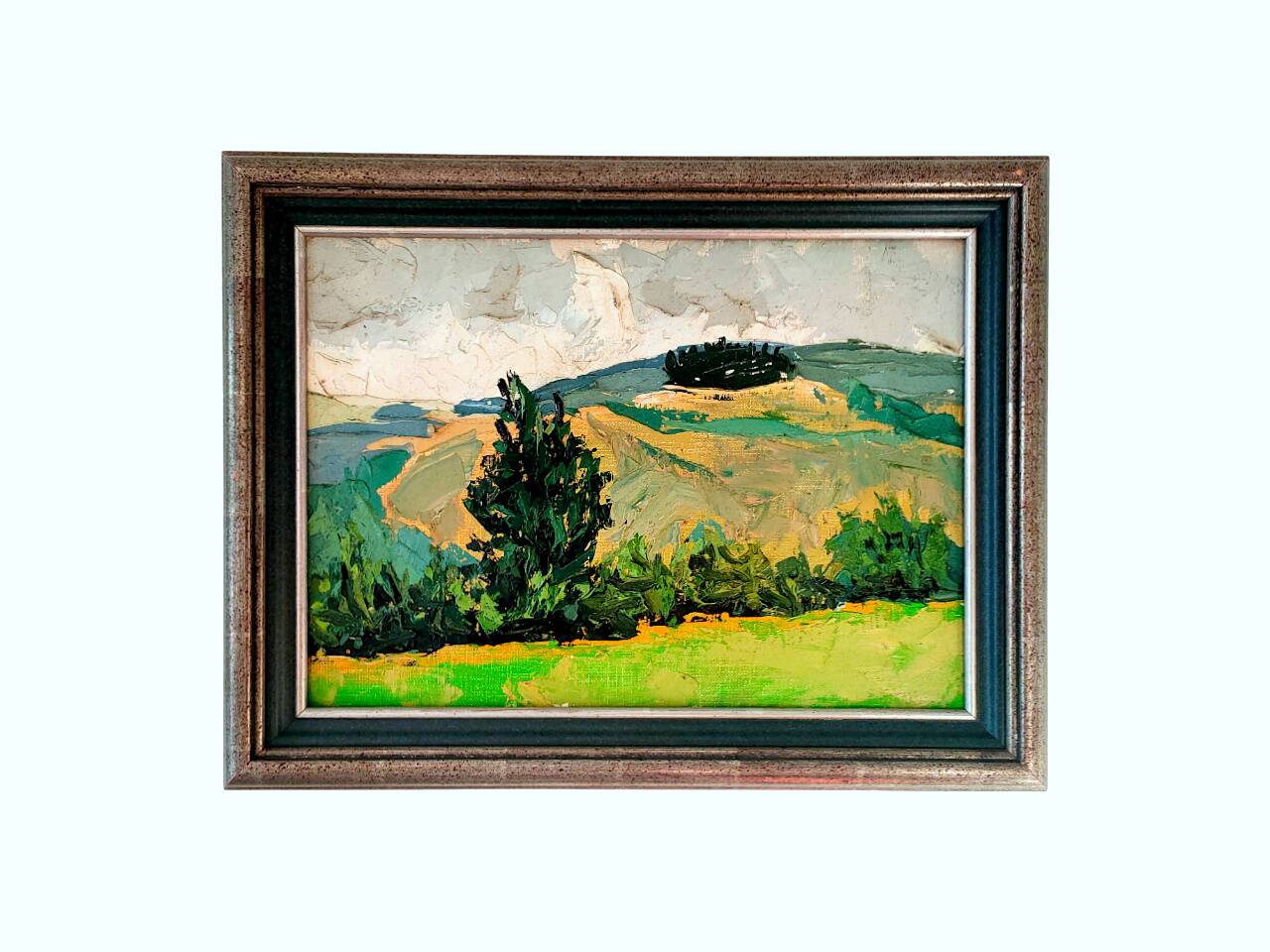 Tableau SCHWARZ (Marcel, 1914-1985) – HST - Paysage, montagne - 1950