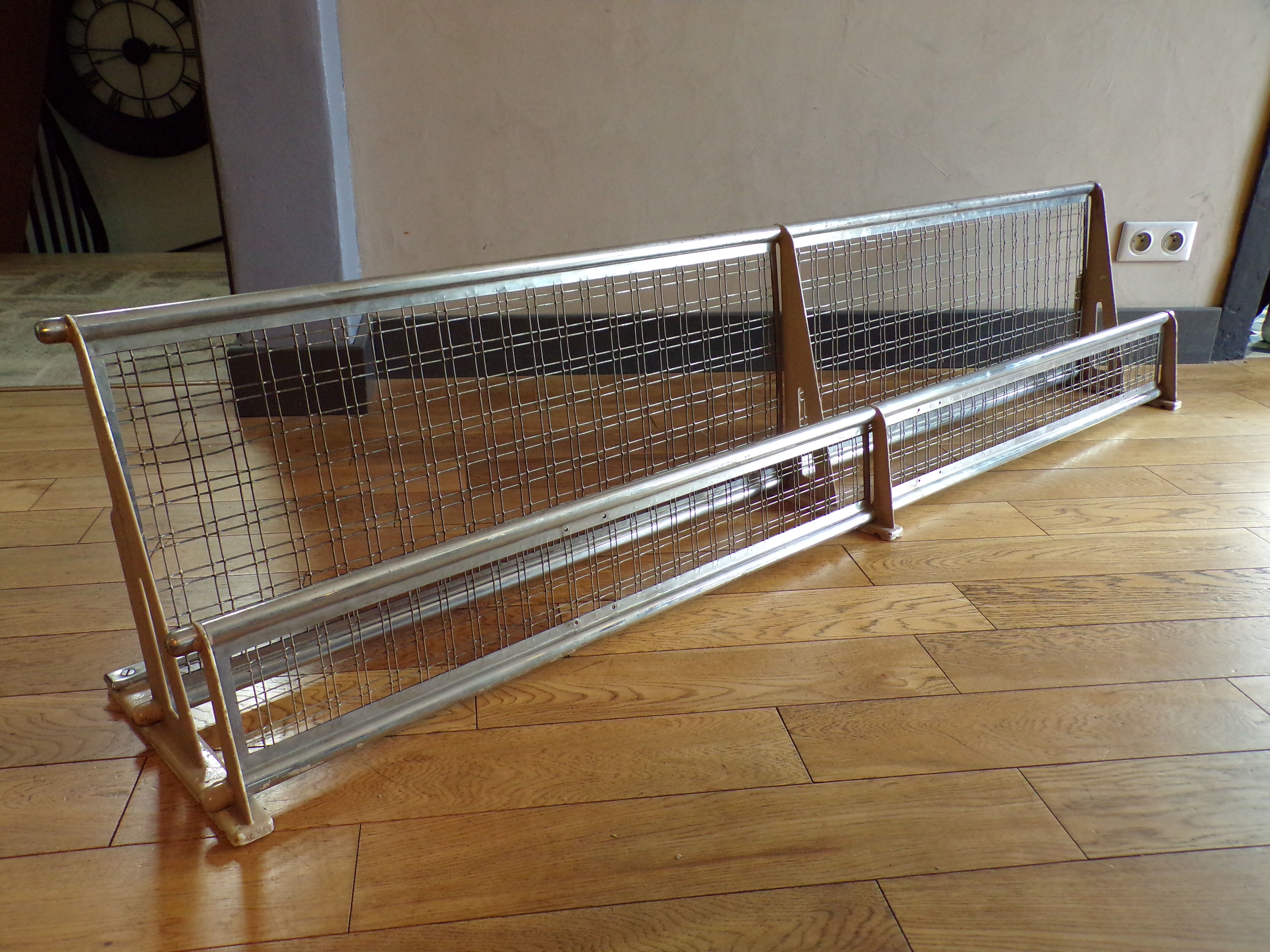 Old train luggage rack