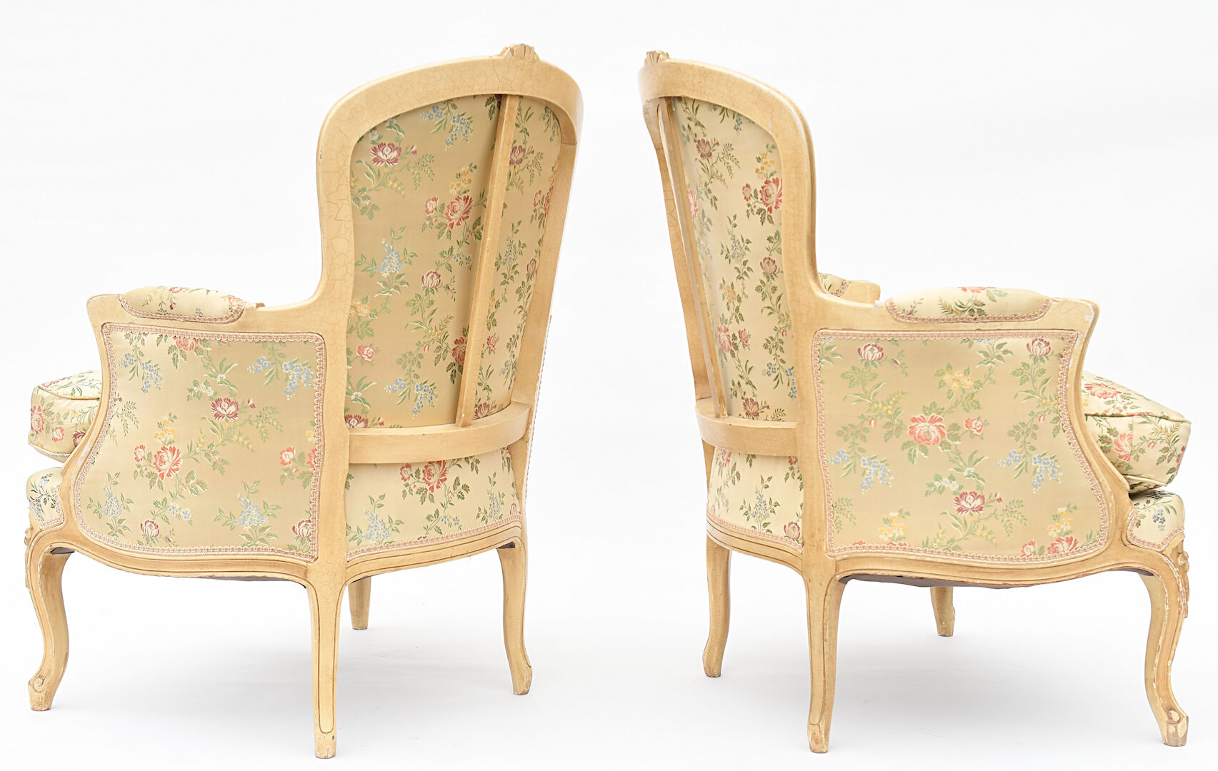 Paire de fauteuils bergères
