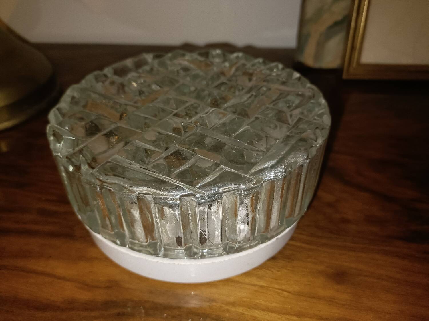 Vintage glass ceiling or wall light