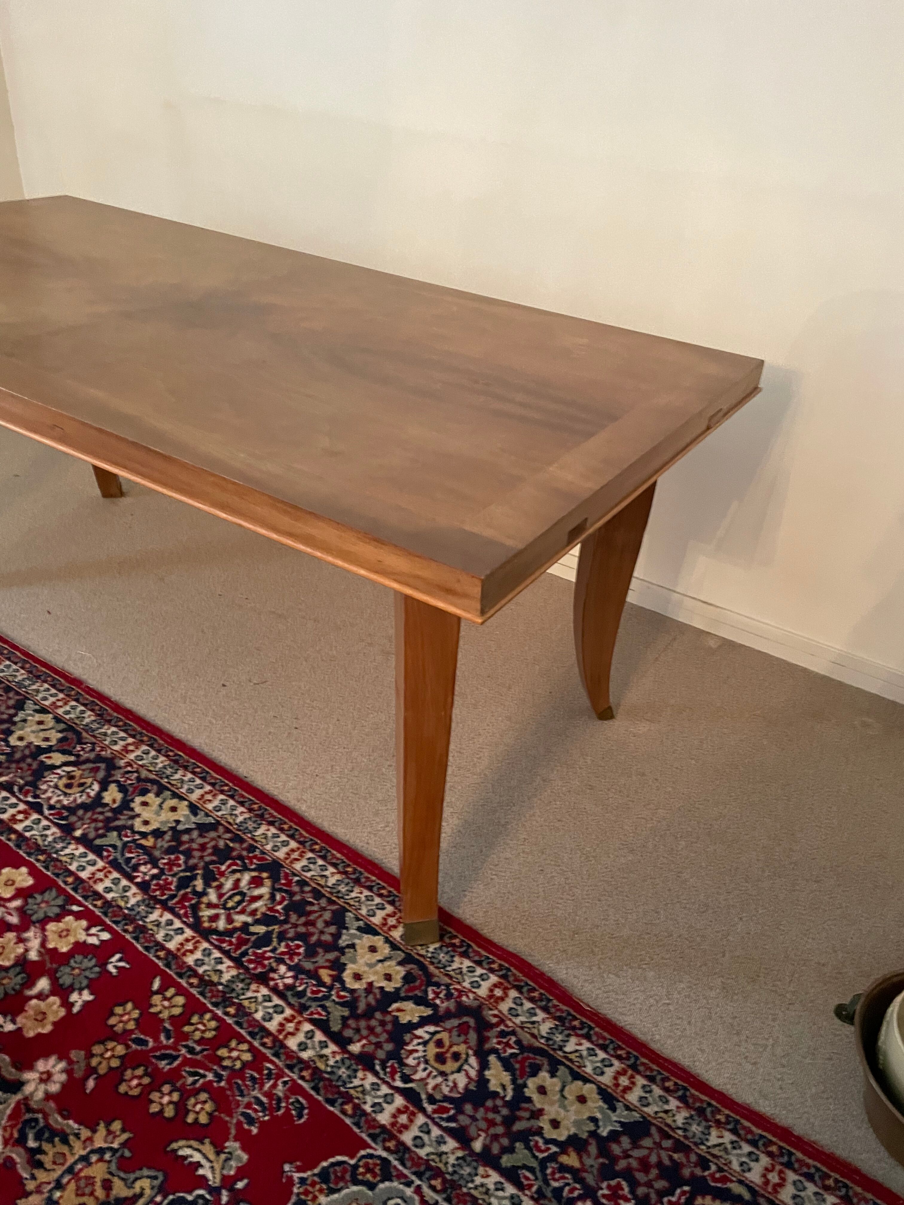 Dining table walnut art deco