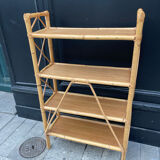 Vintage rattan shelf
