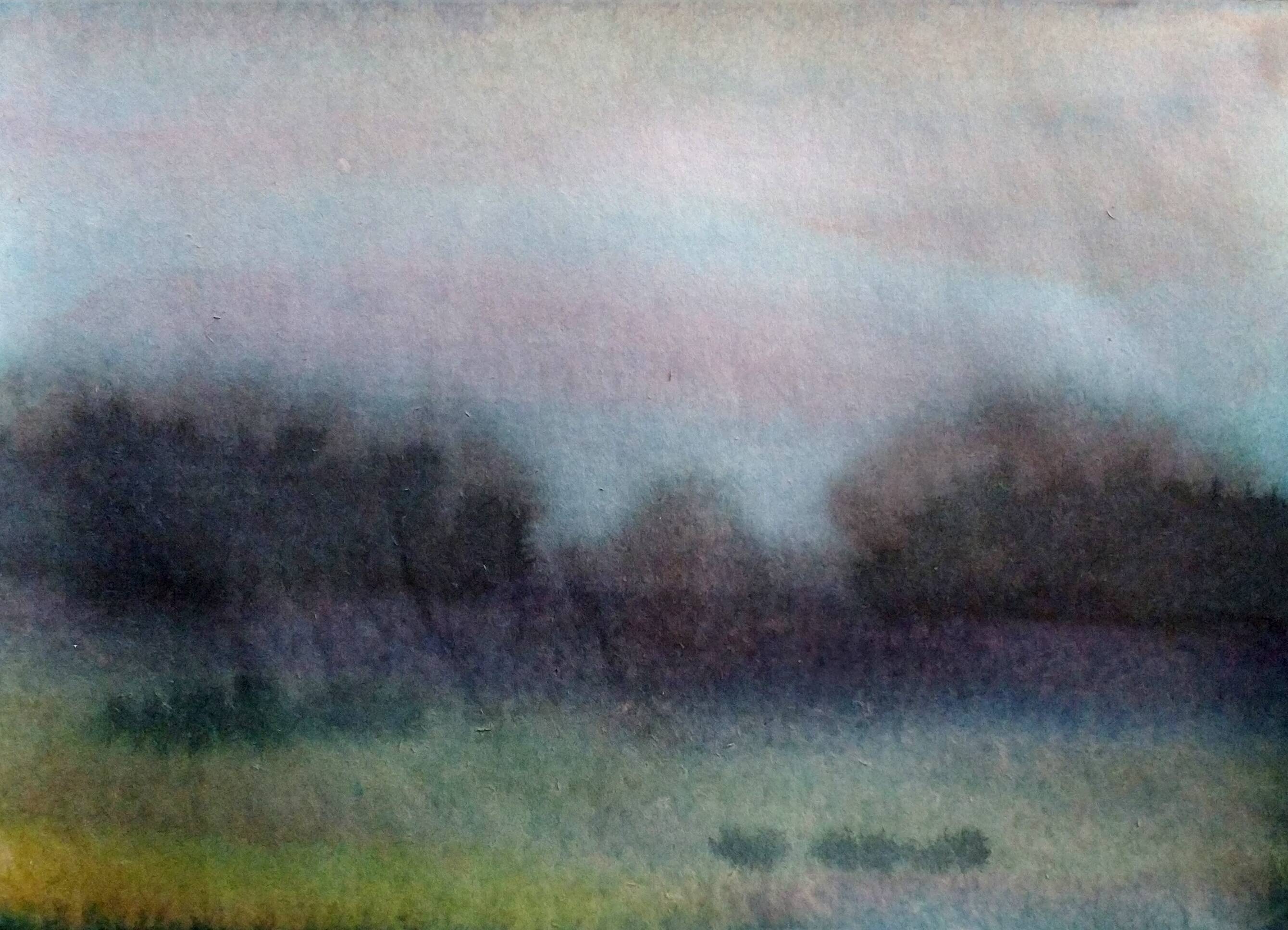 Ink landscape Between dog and wolf 7