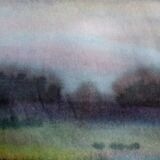 Ink landscape Between dog and wolf 7