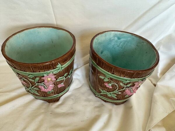 Cache pot en barbotine