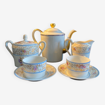 Head to head tea set, Bernardaud - Limoges porcelain