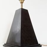 Black pyramid table lamp from the 70s