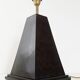 Black pyramid table lamp from the 70s