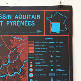 Aquitaine and Mediterranean school map