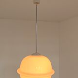 Suspension lamp "derby" in triplex opal glass – karel volf, osvě