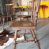 Series of 6 chairs of Bistro Baumann menuet style