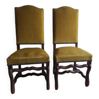 Paire de chaise Louis XIII
