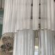 Art deco chandelier silver bronze grapevine