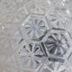 Vintage ceiling lamp glass molded
