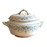 Soupière ancienne Boch Frères modèle Rubis
