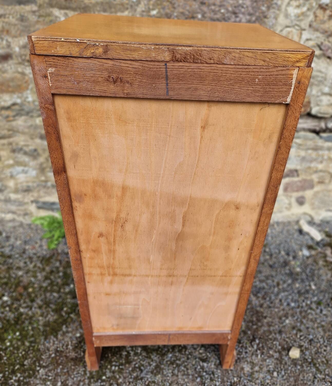 60s curtain filing cabinet