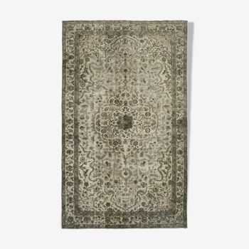 Tapis turc tissé à la main des années 1970 163 cm x 265 cm