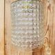Vintage bubbled glass hanging lamp