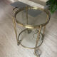 Brass and glass service