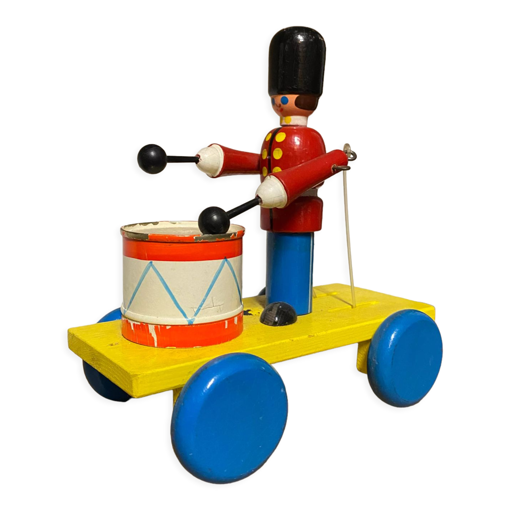 Old wooden toy to pull