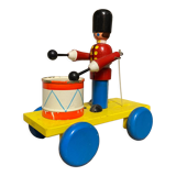 Old wooden toy to pull