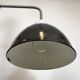 Industrial Factory Wall Lamp with Black Enamel Shade, 1960s