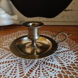 Antique brass bedroom candlestick