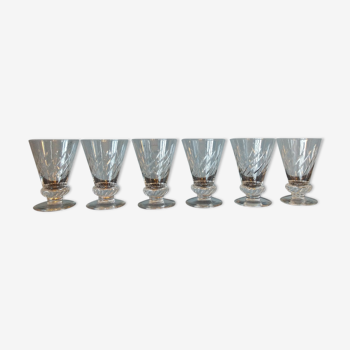 6 St Louis crystal glasses