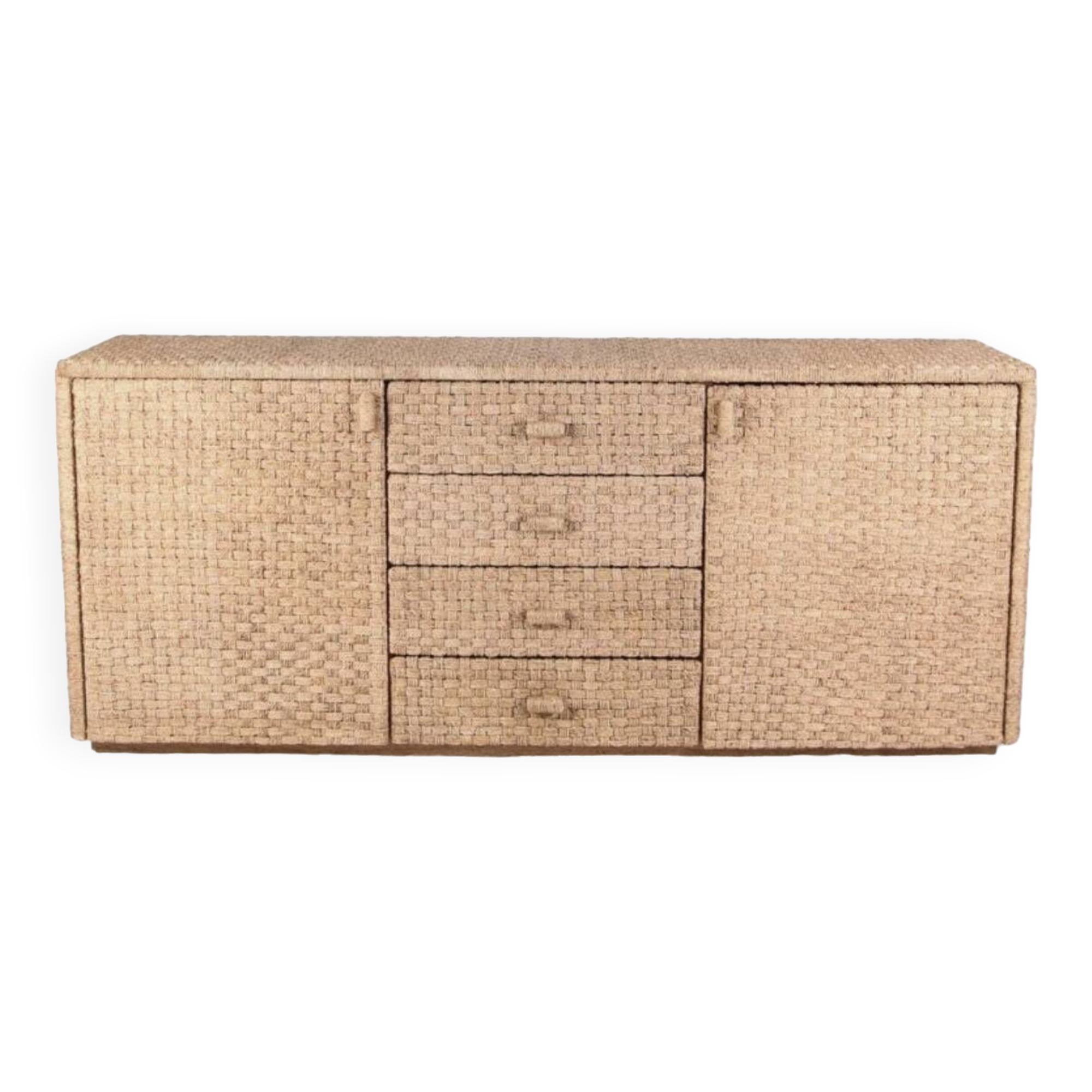 Woven rush sideboard