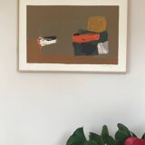 Original lithograph signed and framed by Henri MAUDUIT, 1917-2006.