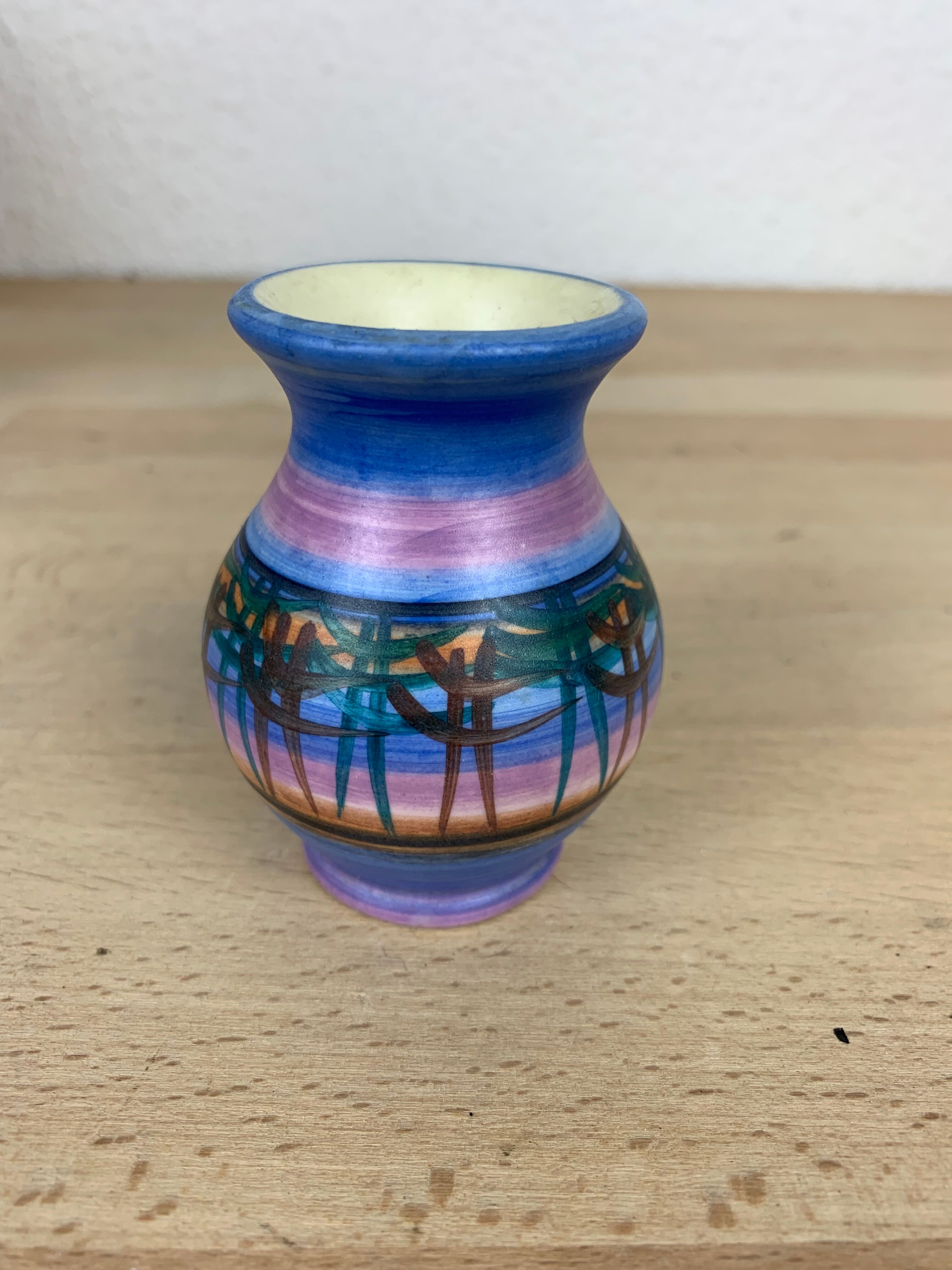 Trio vases Louis Bacculini and Michel Gorgeon, ceramics Vallauris 60s