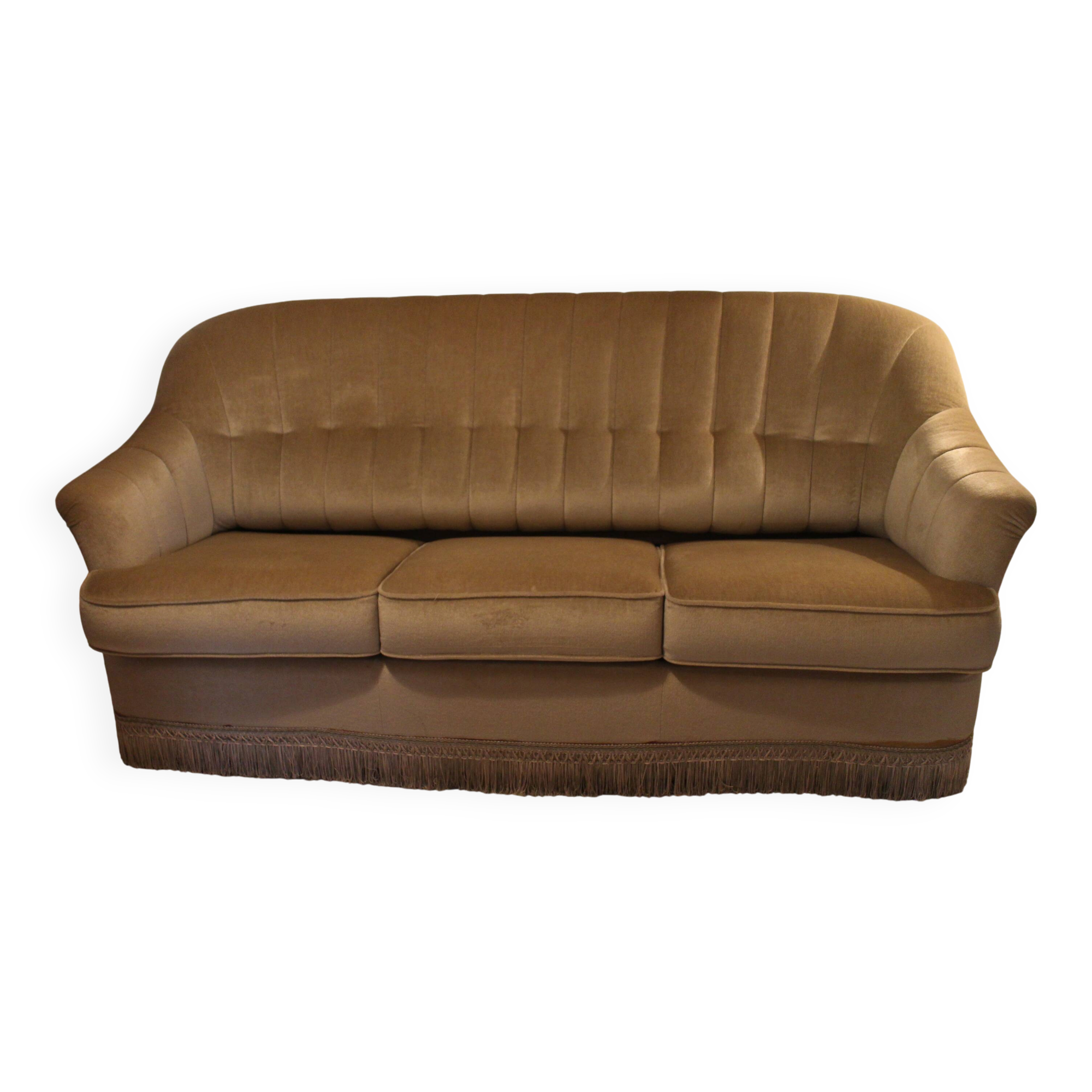 canapé convertible Himolla vintage en velours