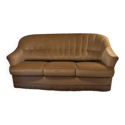 canapé convertible Himolla vintage en velours