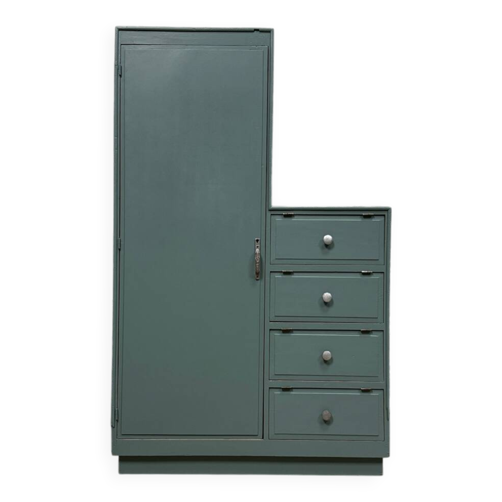 Asymmetrical Art Deco wardrobe