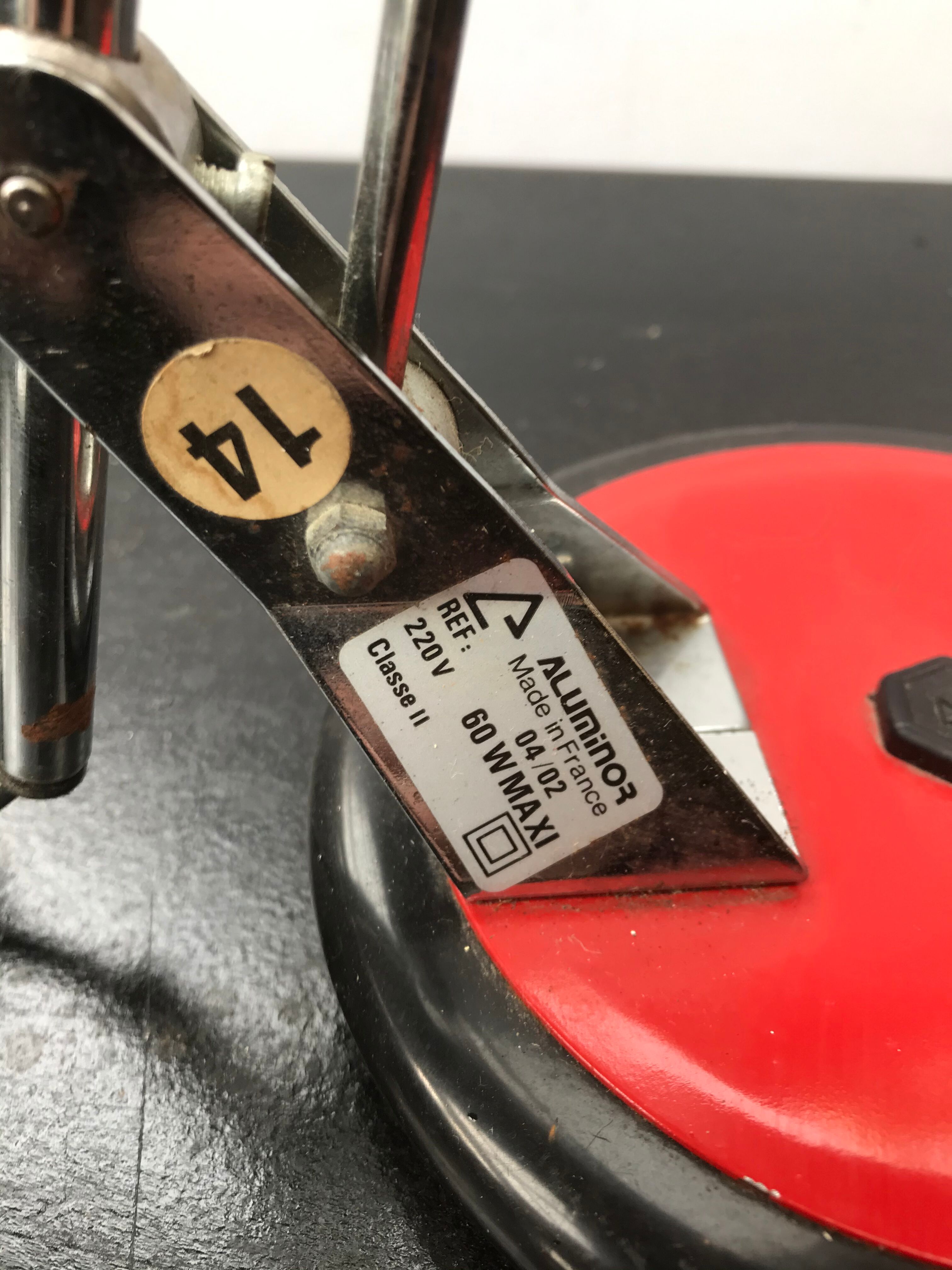 Office lamp aluminor 1970