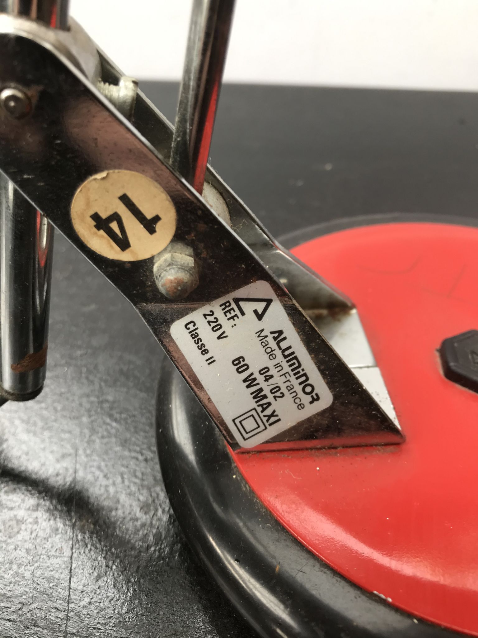 Office lamp aluminor 1970