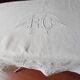 Old large linen and cotton sheet